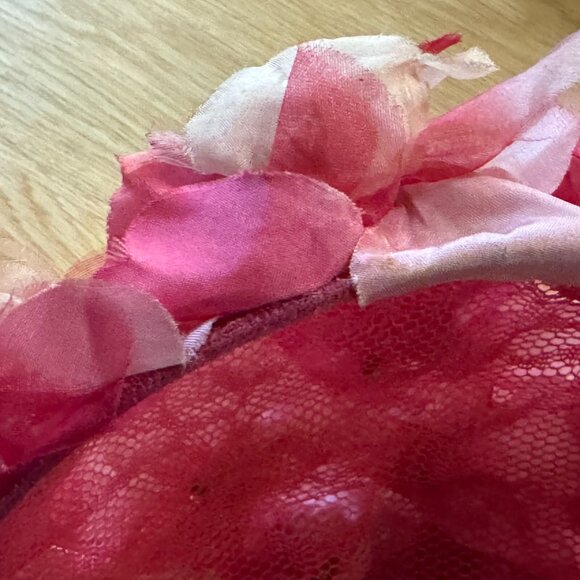 Vintage 1950\'s Pink Floral Pillbox Millinery Hat with Union Label main image 7